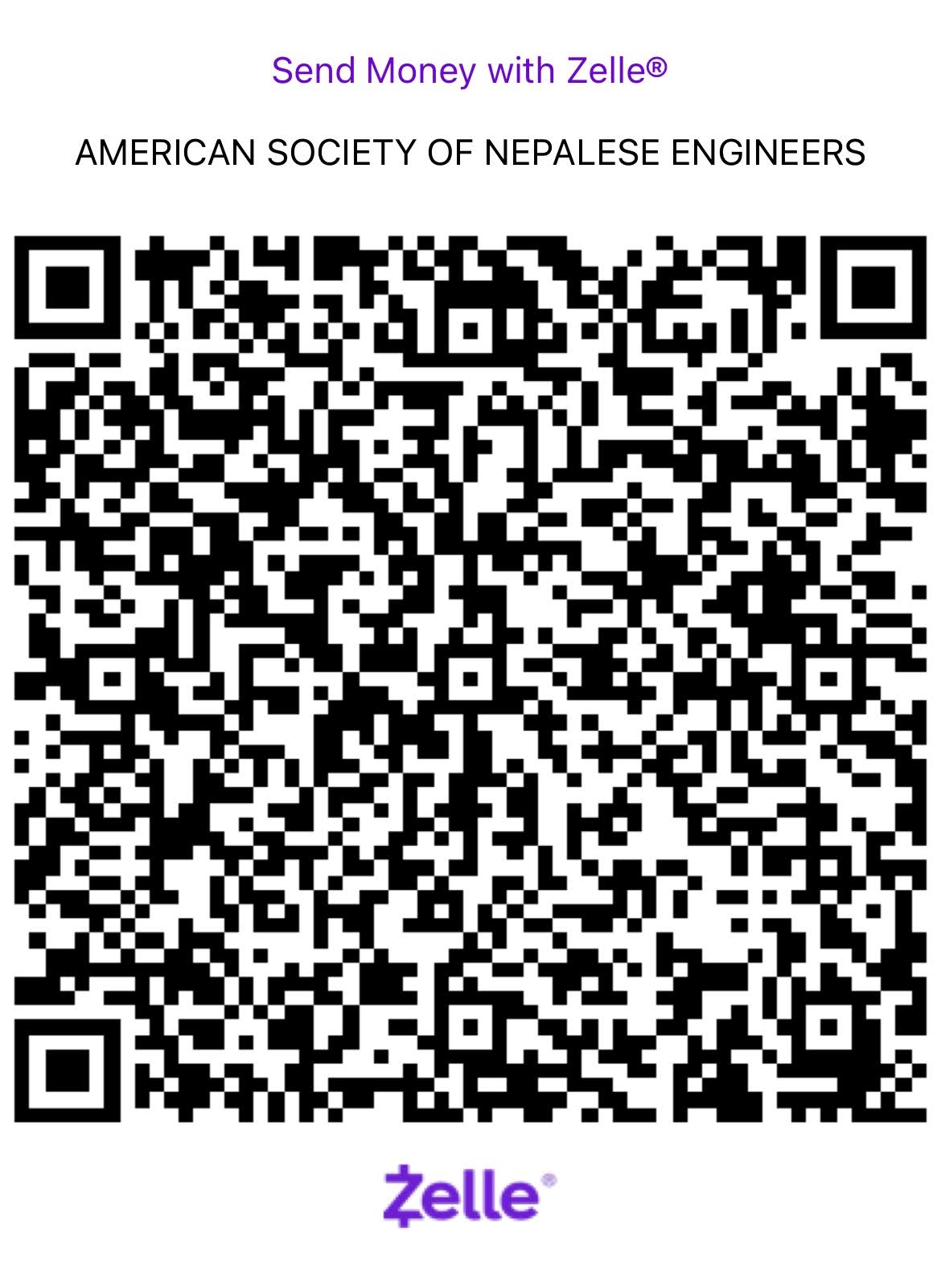 ASNEngr Zelle payment QR code